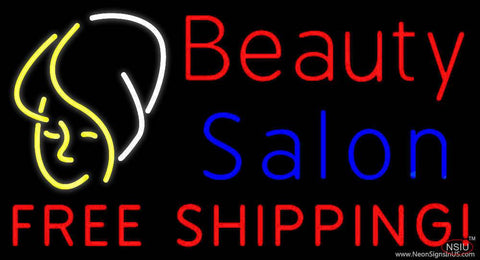 Beauty Salon Free Shipping Logo Real Neon Glass Tube Neon Sign 