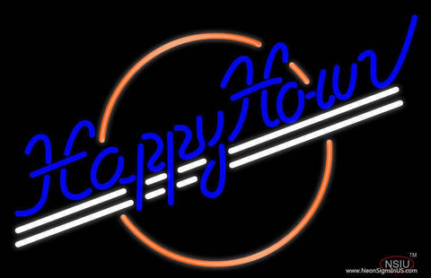 Happy Hour Real Neon Glass Tube Neon Sign 