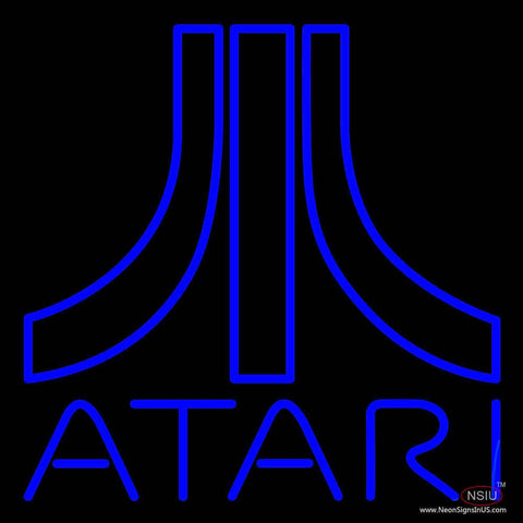Atari Logo Real Neon Glass Tube Neon Sign 
