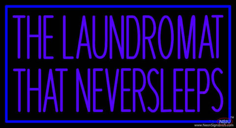 The Laundromat That Never Sleeps Real Neon Glass Tube Neon Sign 