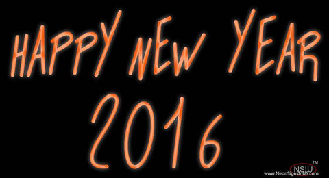 Happy New Year  Real Neon Glass Tube Neon Sign 