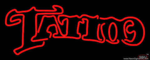 Double Stroke Tattoo Real Neon Glass Tube Neon Sign 