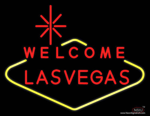 Welcome Lasvegas Real Neon Glass Tube Neon Sign 