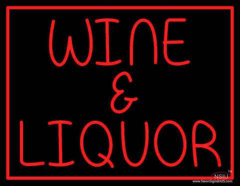 Wine And Liquor Real Neon Glass Tube Neon Sign 
