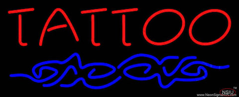 Red Tattoo Design Real Neon Glass Tube Neon Sign 