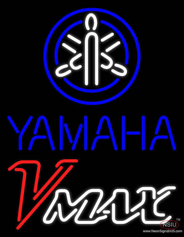 Yamaha V Max Shop Open Real Neon Glass Tube Neon Sign 