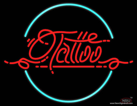 Red Retro Tattoo Real Neon Glass Tube Neon Sign 