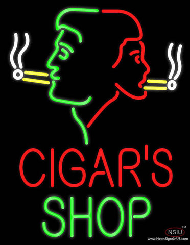Cigars Shop With Logo Real Neon Glass Tube Neon Sign 