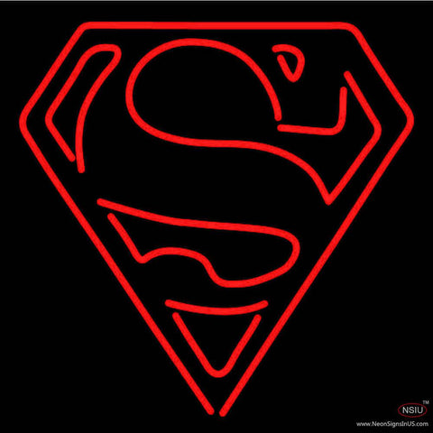 Superman Returns S Shield Real Neon Glass Tube Neon Sign 