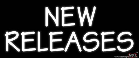 White New Releases Real Neon Glass Tube Neon Sign 
