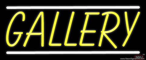 Yellow Gallery Real Neon Glass Tube Neon Sign 