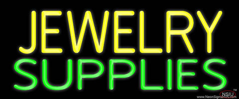 Yellow Jewelry Green Supplies Real Neon Glass Tube Neon Sign 