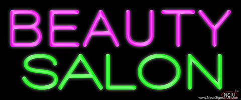 Pink Beauty Salon Green Real Neon Glass Tube Neon Sign 
