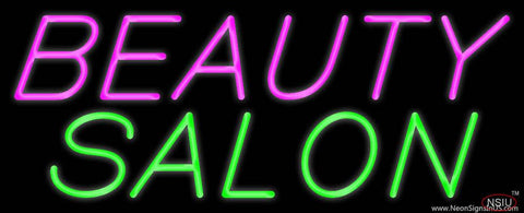 Slanting Beauty Salon Real Neon Glass Tube Neon Sign 
