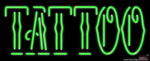 Green Tattoo Real Neon Glass Tube Neon Sign 