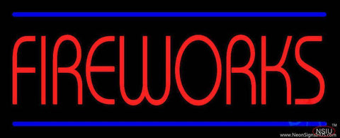 Fireworks Real Neon Glass Tube Neon Sign 