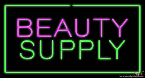 Pink Beauty Green Supply Green Border Real Neon Glass Tube Neon Sign 