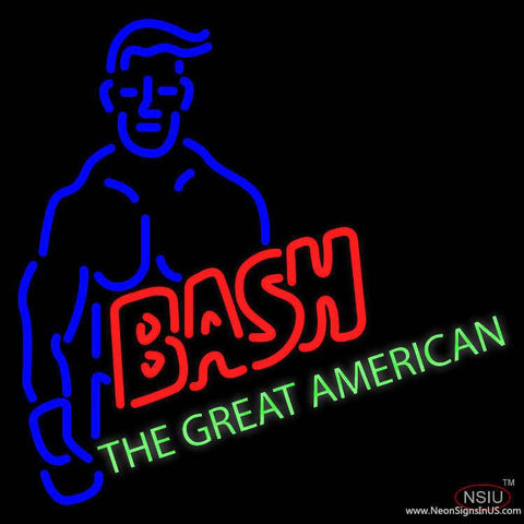 Wwe The Great American Bash Real Neon Glass Tube Neon Sign