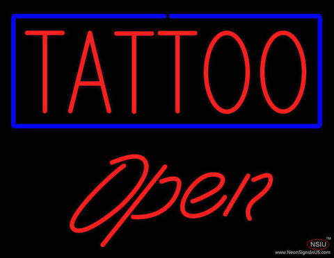 Tattoo Open Real Neon Glass Tube Neon Sign 