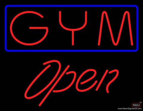 GYM Script Open Real Neon Glass Tube Neon Sign