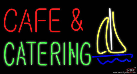 Cafe and Catering Real Neon Glass Tube Neon Sign 