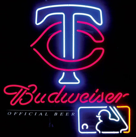 Neon Sign Budweiser Minnesota Twins 