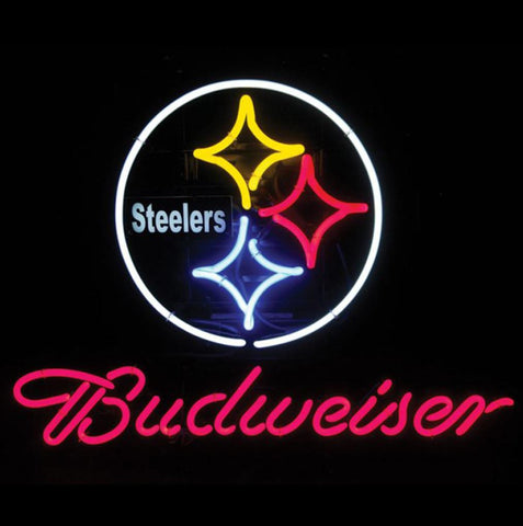 Neon Sign Budweiser Pittsburg Steelers