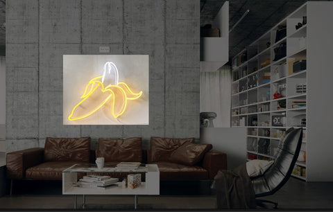 New Banana Neon Art Sign Handmade Visual Artwork Wall Decor Light
