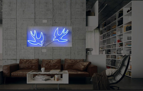 New Bird Swallow Neon Art Sign Handmade Visual Artwork Decor Light 