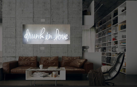 New Drunk In Love Neon Art Sign Handmade Visual Artwork Wall Decor Light 