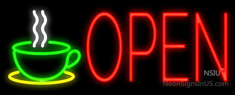 Open Coffee Neon Sign