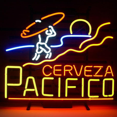 Professional Pacifico Clara Mexican Cerveza Neon Beer Lager Bar Sign