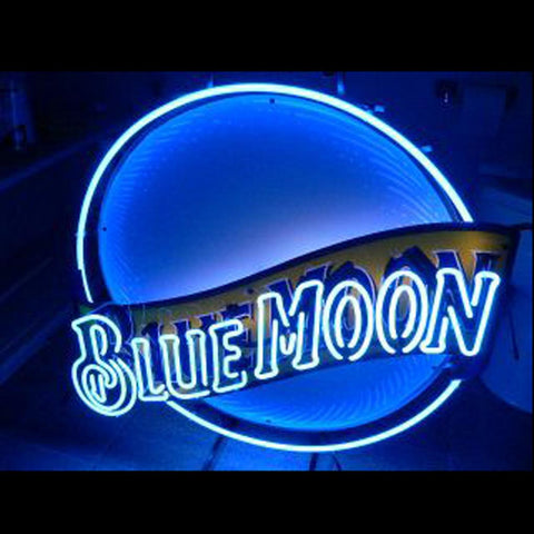 Blue Moon Beer bar neon sign