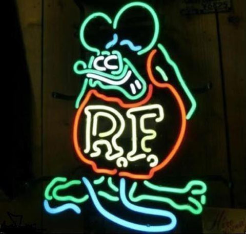 Rat Fink Handmade Art Neon Sign