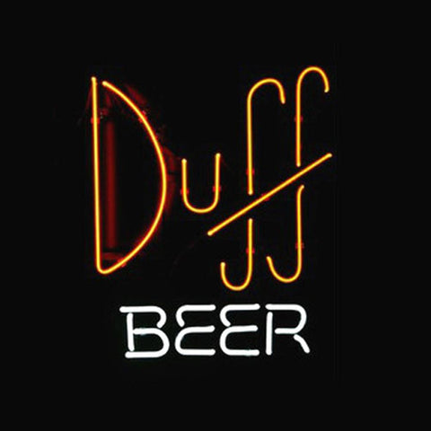 Professional Simpsons Duff Beer Store Bar Real Neon Sign
