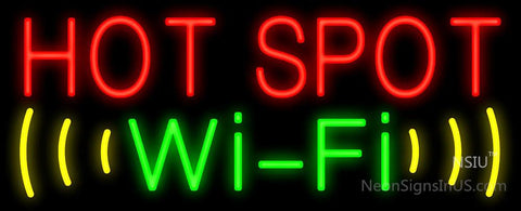 Wi-Fi Hot Spot Neon Sign 