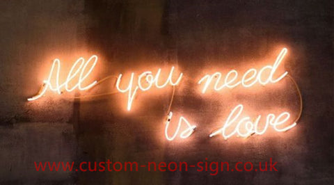 All Yo Need Is Love Wedding Home Deco Neon Sign 