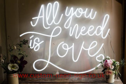 All You Need Is Love Wedding Home Deco Neon Sign 