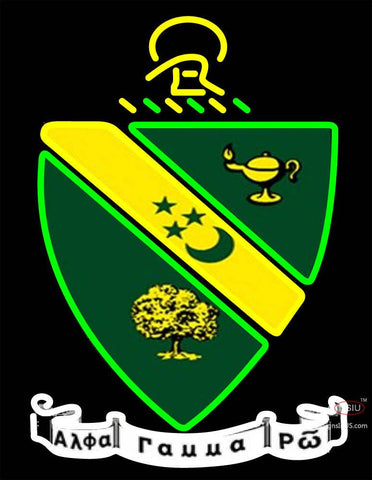 Alpha Gamma Rho Logo Neon Sign 