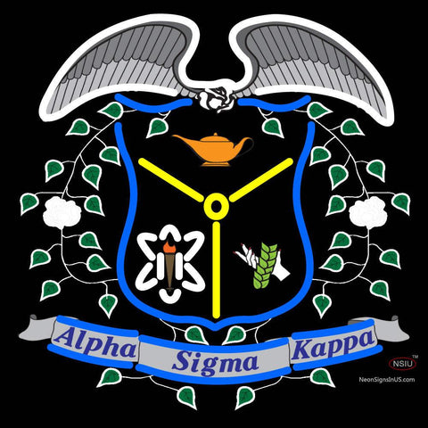 Alpha Sigma Kappa Logo Neon Sign x 