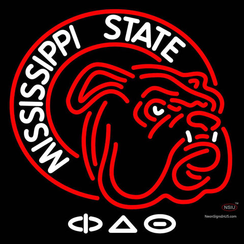 Amississippi State Bulldogs Alternate  Pres Logo Neon Sign  
