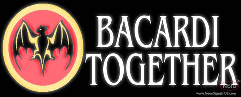 Bacardi Bat Together Neon Rum Sign