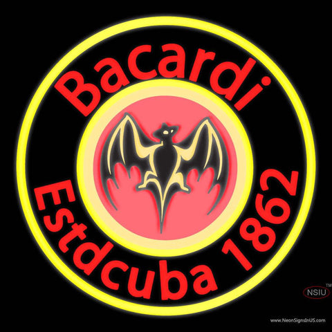 Bacardi Estdcuba  Neon Rum Sign 