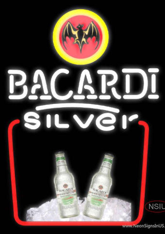 BACARDI Silver Neon Rum Sign 