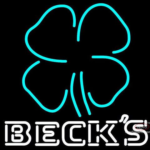 Becks Clover Neon Beer Sign x 