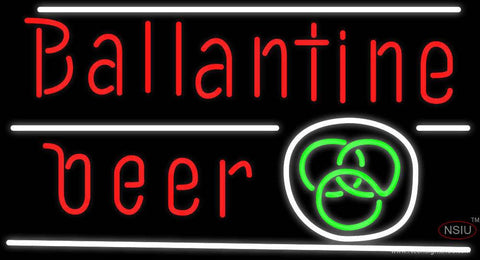 Ballantine Green Logo Neon Beer Sign 