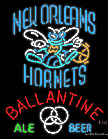 Ballantine New Orleans Hornets Neon Beer Sign 
