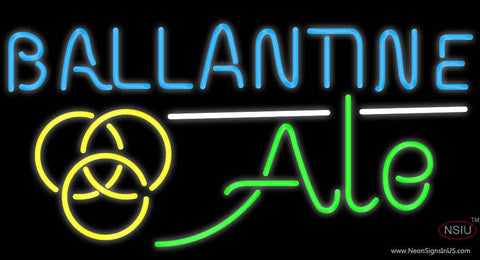 Ballantine Ale Yellow Neon Beer Sign 