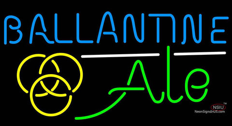 Ballantine Ale Yellow Neon Beer Sign 