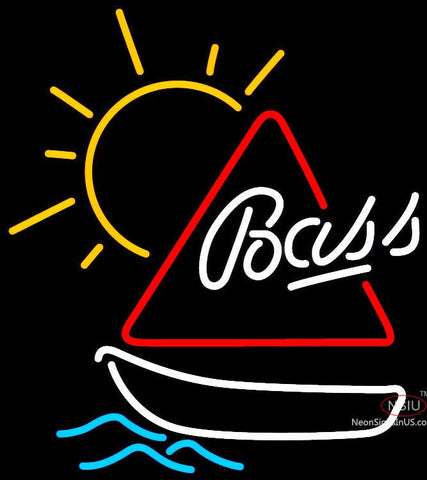 Bass Sailboat Neon Beer Sign 